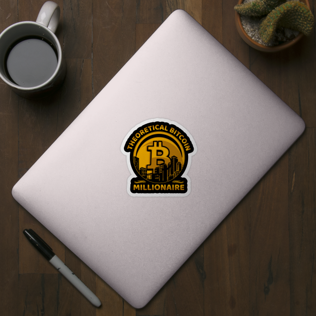 Bitcoin Millionaire Crypto Millionaire Funny Crypto Bitcoin Gift by BadDesignCo